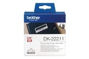 Papir, Fotopapir & Etiketter - Brother Film tape brother 29 mm 15.24 m black/white - DK-22211