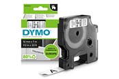 Papir, Fotopapir & Etiketter - DYMO D1 tape, 12mm x 7m rull, sort på hvit - S0720530