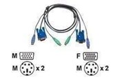 KVM-kabel - ATEN Kabel til tastatur / video / mus - 2L5003P/C