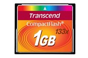 Minnekort - Transcend Compact Flash 133x - 50MB/s - 1GB - TS1GCF133