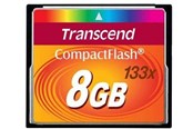 Minnekort - Transcend Compact Flash 133x - 50MB/s - 8GB - TS8GCF133