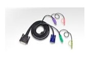 KVM-kabel - ATEN KVM-kabel DB25 han til 2xPS/2 han - 2L-1705P