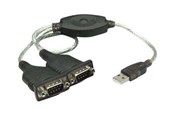 Nettverksadapter - IC INTRACOM Serial 2-Port USB Adapter - 174947