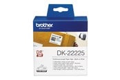 Papir, Fotopapir & Etiketter - Brother DK22225 - Paper - Black On White - Roll (3.8 cm x 30.5 m) - DK22225