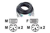 KVM-kabel - ATEN 2L-1020P/C - kabel til tastatur / video / mus (KVM) - 2L-1020PC