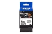 Papir, Fotopapir & Etiketter - Brother 9 mm black/white tape-flexible - TZEFX221