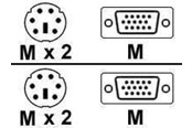 KVM-kabel - Adder kabel til tastatur / video / mus (KVM) - VKVM-1M