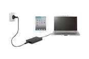  Bærbar PC - Lader - Targus Compact Charger for Laptop & USB Tablet - strømforsyningsadapter - APA042EU