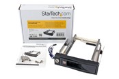 Harddisk - Tilbehør - StarTech.com 5.25in Trayless Hot Swap Mobile Rack for 3.5in Hard Drive - HSB100SATBK