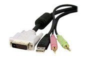 KVM-kabel - StarTech.com 4-in-1 USB Dual Link DVI-D - DVID4N1USB15