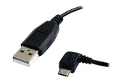 USB - StarTech.com Micro USB Cable - A to Left Angle Micro B - USB-kabel - UUSBHAUB6LA