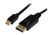 Skjermkabel - StarTech.com Mini DisplayPort to DisplayPort Adapter Cable - DisplayPort adapter - MDP2DPMM2M