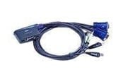 KVM-switch - ATEN CS62US - KVM / USB-svitsj - 2 porter - CS62US-AT