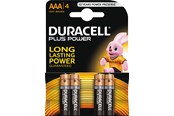 Batteri - DURACELL AAA 4-P PLUS - 038141