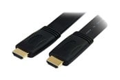 Skjermkabel - StarTech.com HDMI - HDMI - Flat - 5m - Svart - HDMM5MFL