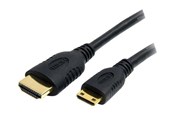 Skjermkabel - StarTech.com High Speed HDMI Cable with Ethernet - HDMI to HDMI Mini - video/ljud/nätverkskabel - HDMI - HDACMM1M