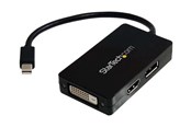 Skjermkabel - StarTech.com Mini DisplayPort to DisplayPort / DVI / HDMI Multifunction Adapter - adapter för video / ljud - DisplayPort / HDMI / DVI - MDP2DPDVHD