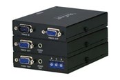 Repeater & Transceiver - ATEN VanCryst VE170Q Cat 5 Audio/Video Extender Transmitter and Receiver with Deskew Units - VE170Q