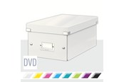 Arkivering & Oppbevaring - Leitz Oppbevaringsboks Click & Store  WOW DVD Hvit - 60420001