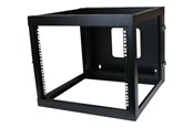 Rackskap - StarTech.com 8U 22in Depth Hinged Open Frame Wall Mount Server Rack - RK819WALLOH