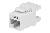 Tilbehør - StarTech.com 180° Cat 6 Keystone Jack - C6KEY110SWH