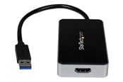 Skjermkabel - StarTech.com USB 3.0 to HDMI External Video Card Adapter with 1-Port USB Hub ekstern videoadapter - USB32HDEH