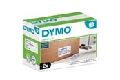 Papir, Fotopapir & Etiketter - DYMO LabelWriter 102mm x 59 mm høykapasitet stor forsendelsesetikett (hvit), 2 ruller x 575 stk - S0947420