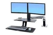 Skjermholder - Ergotron WorkFit-A with Suspended Keyboard Dual - 24-392-026