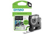 Papir, Fotopapir & Etiketter - DYMO D1 tape Flexibel Nylon, 12mm x 3,5m rull, sort på hvit - S0718040