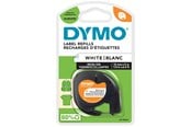 Papir, Fotopapir & Etiketter - DYMO Letratag påstrykningsetiketter, 12mm x 2m, sort på hvit - S0718850