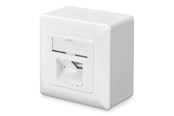 Tilbehør - DIGITUS DN-9006-N CAT 6 Class E wall outlet shielded surface mount - DN-9006-N