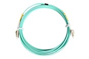 Nettverkskabel - 10Gb Aqua Multimode 50/125 Duplex LSZH Fiber Patch Cable LC-LC - A50FBLCLC3