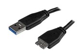 USB - StarTech.com Slim SuperSpeed USB 3.0 A to Micro B Cable - USB3AUB50CMS