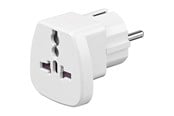 Strømkabel (ekstern) - Pro Travel adapter to CEE7/7 - White - 4040849940262