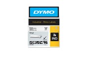 Papir, Fotopapir & Etiketter - DYMO Rhino industri vinyl tape, 9 mm x 5.5 m rull, sort på hvit - S0718580