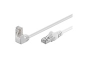 Nettverkskabel - STP CAT 5E 1x90° - White - 2m - 4040849941795