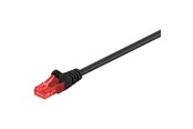 Nettverkskabel - UTP CAT 6E - Black - 0.25m - 4040849952555