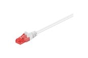 Nettverkskabel - UTP CAT 6E - White - 0.25m - 4040849952579