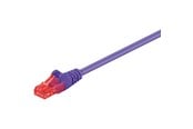 Nettverkskabel - UTP CAT 6E - Purple - 0.25m - 4040849952562