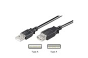 USB - Pro USB-A <-> USB-A - 1.8m - Svart - 4040849689031