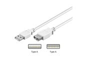 USB - Pro USB-A <-> USB-A - 0.3m - Hvit - 4040849961960