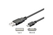 USB - Pro USB-A <-> USB Micro-B - 0.3m - Svart - 4040849957352