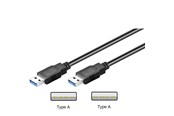 USB - Pro USB-A <-> USB-A - 1.5m - Svart - 4040849939280