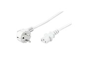 Strømkabel (ekstern) - Pro Power cable C13 1x90° - Hvit - 5 m - 4040849513213