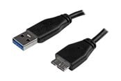 USB - StarTech.com Slim SuperSpeed USB 3.0 A to Micro B Cable - USB3AUB3MS