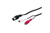 Lydkabel - Pro DIN 5 pins M - 2xRCA M - 1.5m - 4040849500145