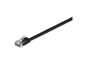 Nettverkskabel - LAN UTP CAT 6 Flat - Black - 0.50m - 4040849953798