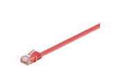 Nettverkskabel - LAN UTP CAT 6 Flat - Red - 3m - 4040849964183