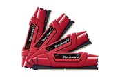 RAM - G.Skill Ripjaws V DDR4-2400 - 16GB - CL15 - Quad Channel (4 pcs) - Intel XMP - Rød - F4-2400C15Q-16GVR