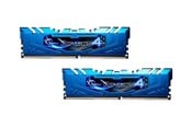 RAM - G.Skill Ripjaws 4 DDR4-3200 - 8GB - CL16 - Dual Channel (2 pcs) - Intel XMP - Blå - F4-3200C16D-8GRB